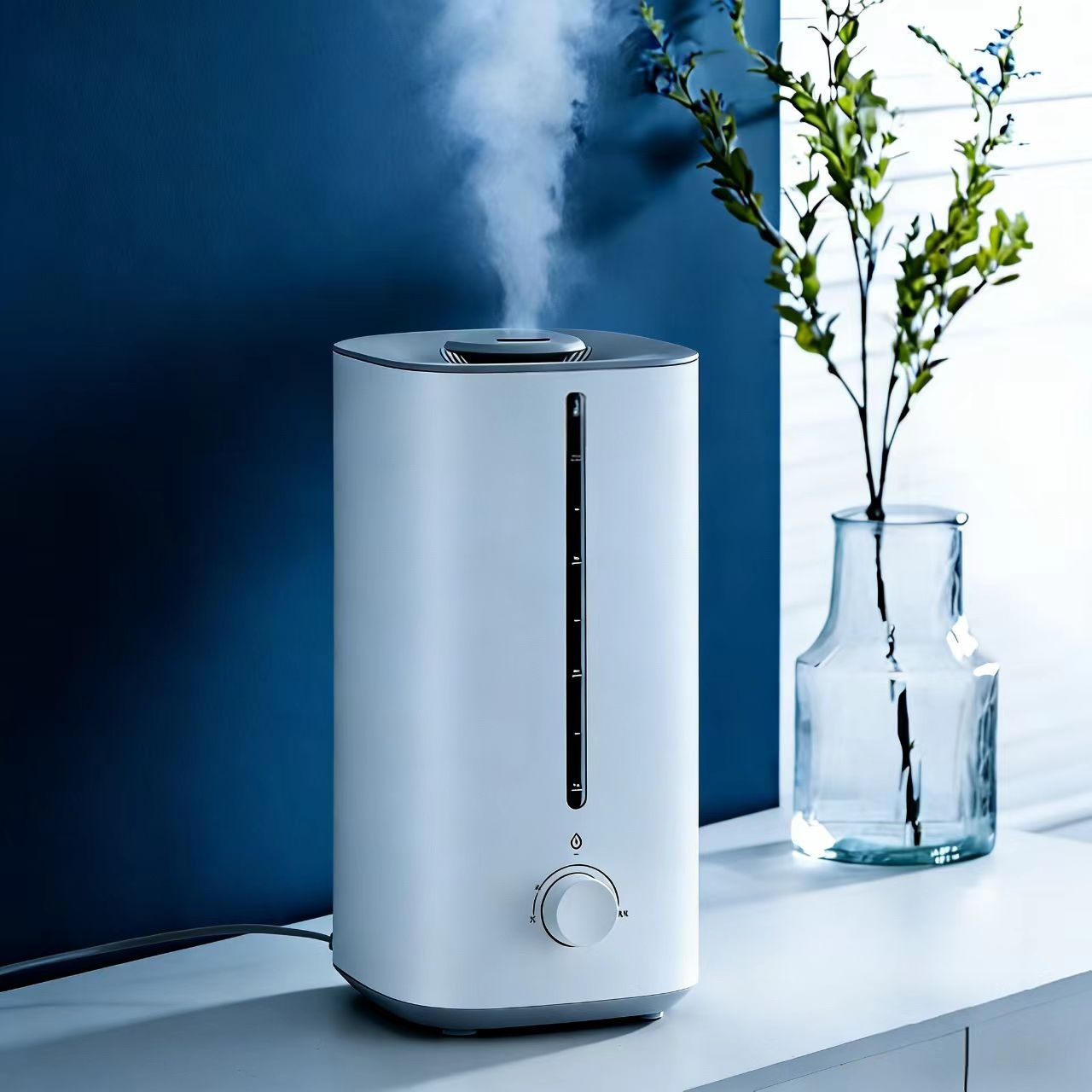 Humidifier control PCB with UART, RS485, Wi-Fi module expansion, fan control, and multi-sensor inputs