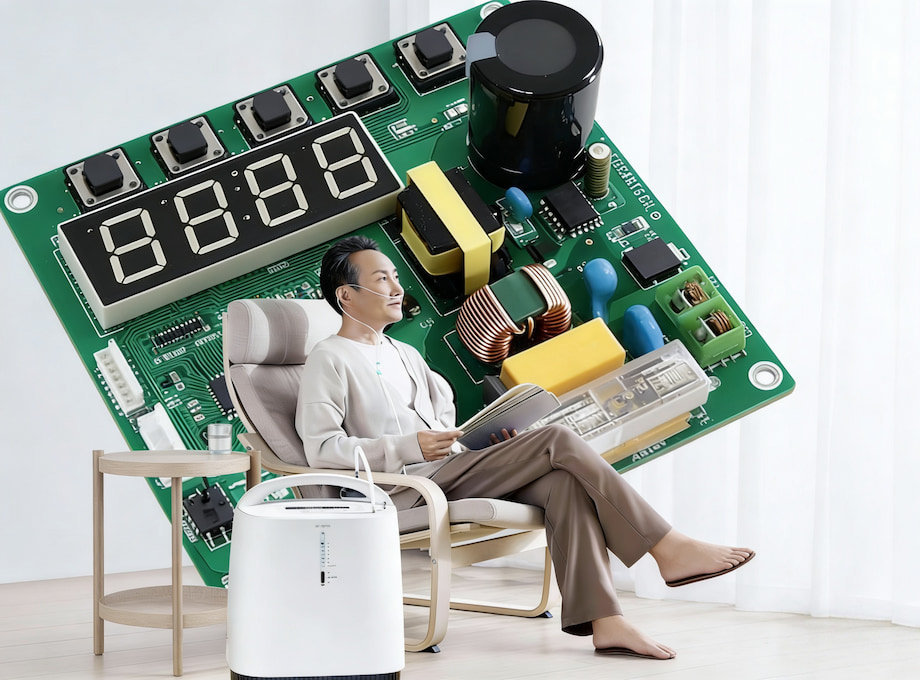 如何排除氧气浓缩器PCB板故障？