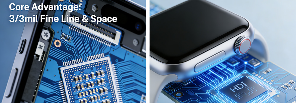 High Density Interconnect HDI PCB Structure Diagram